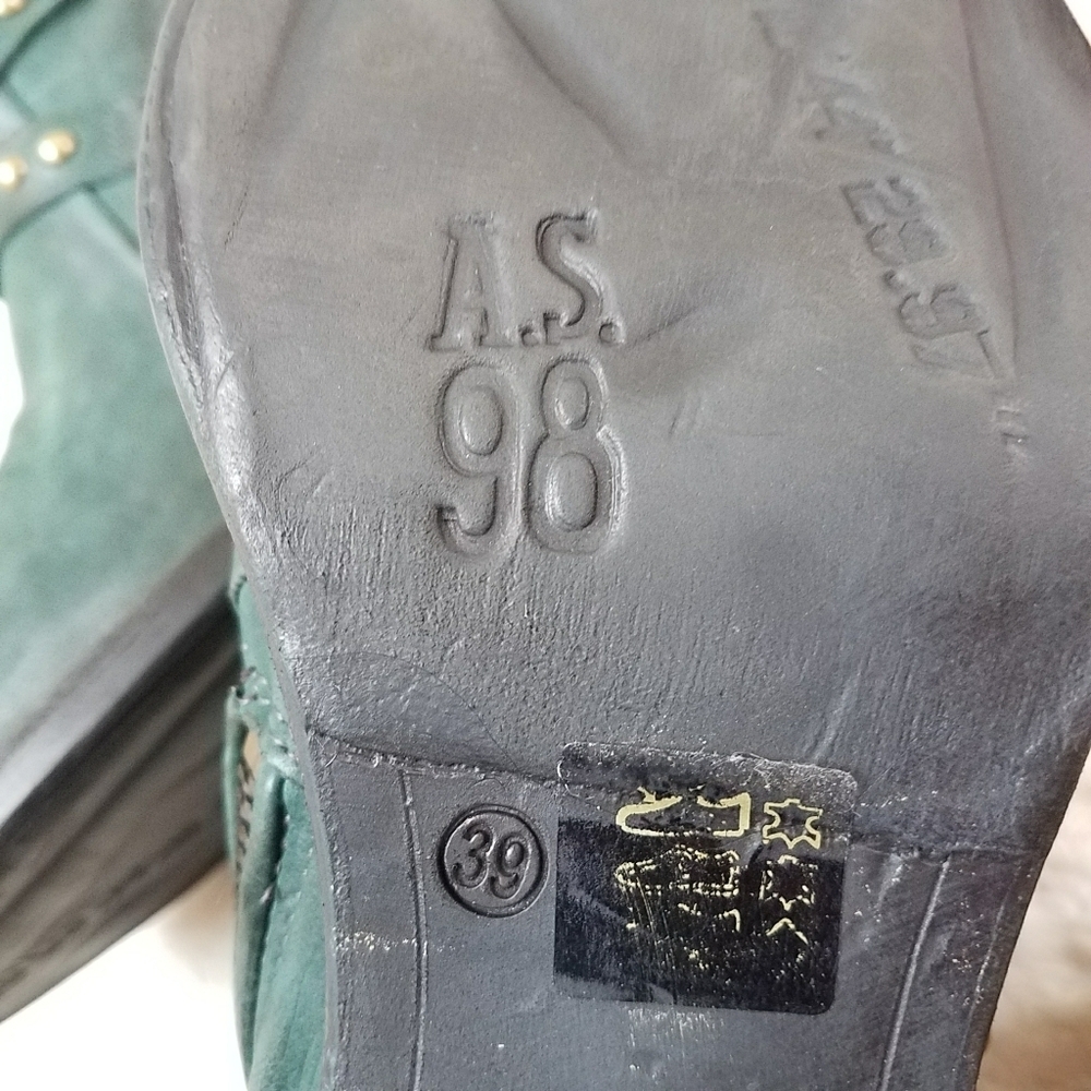 A.S.98 Salzburg Boots in Dark Teal - Picture 6 of 12